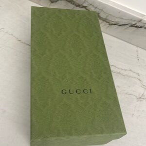 Empty Gucci shoe box. Measurements 12.5 inches long x 6.5 inches wide